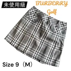 未使用級 BURBERRY GOLF ノバチェック プリーツ M グレー 日本製のサムネイル