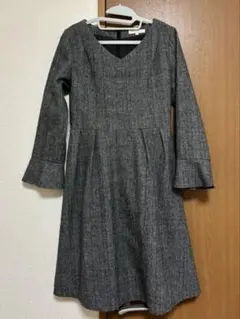 チェックワンピース　プロポーションボディドレッシング