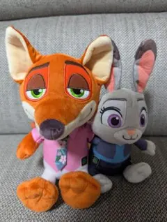 ひ*り様 ズートピア2 ペアぬいぐるみ ニック ジュディ