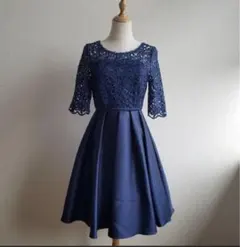 【超美品】パーティドレス ワンピース　ネイビー
