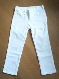 未品 EDWIN★SOMETHING ★クロップド ストレッチ パンツ