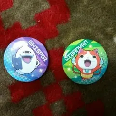 妖怪ウォッチのジバニャンとウィスパーのクリップバッジ