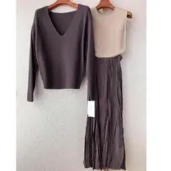 Mila Owen ブラウン セットアップ