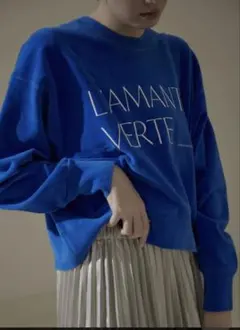 SALON adam et rope Creamy Cotton ロゴスウェット