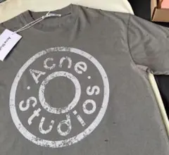 Acne Studios ダメージロゴTシャツ Mモスグリーン25ss - メルカリ
