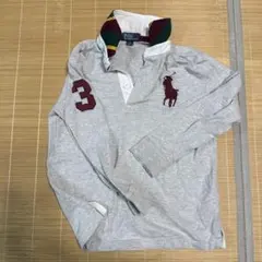 Polo by Ralph Lauren ラガーシャツ グレー 120
