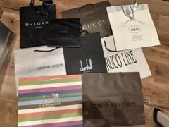 ★ショップ袋 9枚★　ルイヴィトン、アルマーニ、グッチ、ブルガリなど