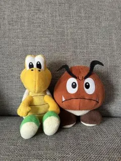 ノコノコとクリボーのぬいぐるみ
