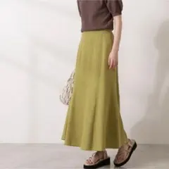 麻混マキシマーメイドスカート　N. Natural Beauty Basicのサムネイル