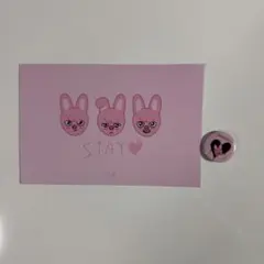 Stray Kids スキズ ポプスト 特典 ポストカード 缶バッジトゥエッキ