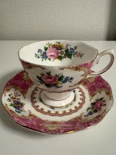 Royal Albert ティーカップ ソーサー 花柄 ピンクのサムネイル