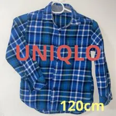 120cm UNIQLO チェックシャツ