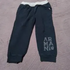 ARMANI ベビースエットパンツ ネイビー ロゴ入りのサムネイル