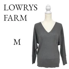 LOWRYS FARM ローリーズファーム ダークグレー ニット・セーター Ｍ