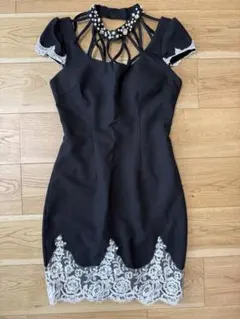 JEWELS キャバドレス ブラック ハイネック