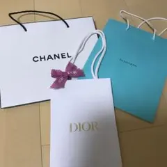 CHANEL/TIFFANY/Diorショップバッグセット