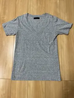jun hashimoto Vネック ポケット付き Tシャツ グレーのサムネイル