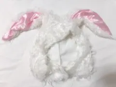 ウサギ耳付きコスプレ衣装セット ピンク ハロウィン 仮装