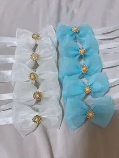 ハンドメイド 業務用 海 ペットトリミングリボン チョーカー 10本