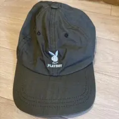 プレイボーイ　帽子　キャップ　カーキ