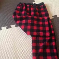 90☆赤黒チェック柄☆ズボン