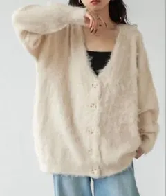 ヘアリーボリュームシャギーカーデのサムネイル