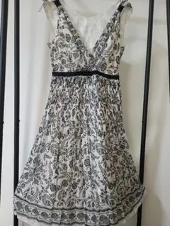 COMME CA ISM ペイズリー柄ノースリーブワンピース M