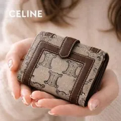 CELINE♡セリーヌ トリオンフ モノグラム コンパクトウォレットのサムネイル