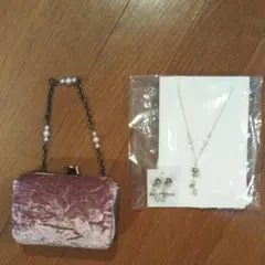 レストローズ ハンドバッグ ネックレス ピアス