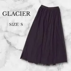 ✨美品✨グラシア チュールスカート ロング丈 ウエストゴム 透け感 ふんわり