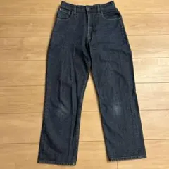 ダークブルー ストレートレッグデニム