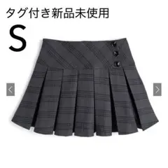 GRL インパン裏地付チェック柄プリーツミニスカート[ac2563] Sサイズ