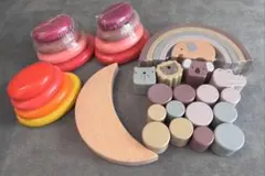 木製動物モチーフ積み木セット