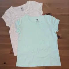 H&M エイチアンドエム　半袖　Tシャツ　2枚セット　110 グレー　ミントのサムネイル