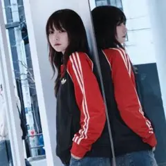 【新品未使用】adidas 藤井風着用 ルーズメッシュトラックトップ Sサイズ