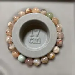 天然石ブレスレット　桜瑪瑙❁⃘*.゜