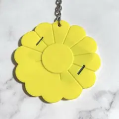 fk382USAアメリカヴィンテージキーホルダー お花ミラー アドバタイジングのサムネイル