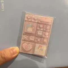 トレーディングタイルシール　キキララ　リトルツインスターズ