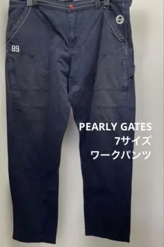 PEARLY GATES パーリーゲイツ　7サイズ　ワークパンツ　ネイビーのサムネイル