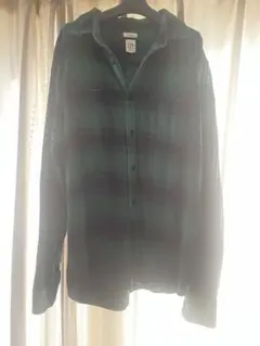 GAP チェックシャツ 長袖シャツ グリーン