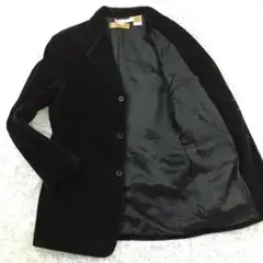 美品◎Donna Karan ダナキャラン コーデュロイジャケット 黒 太畝のサムネイル