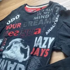★デシグアル★ Desigual メンズ長袖Tシャツ レディース Lのサムネイル