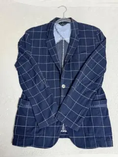 ⬛︎PS PaulSmith ネイビー チェック柄メンズジャケット ⬛︎