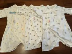 3枚セット❤︎赤ちゃんの城❤︎50-60cm❤︎コンビ肌着❤︎国産❤︎美品❤︎Aセット❤︎