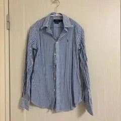 POLO ラルフローレン 青 ストライプ ポロ シャツ シャツ スリムストレッチのサムネイル
