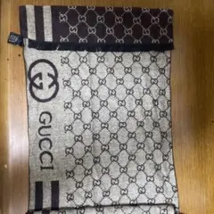 GUCCI GGパターン マフラー ベージュ/ブラウン