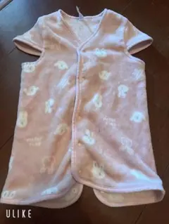 うさぎ柄 ピンク スリーパー