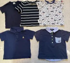 ミキハウス•プチバトー•コムサ•グレードスコープGAP トップス80 5枚セット