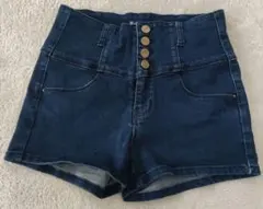 jeans　ジーンズ　 ハイウエストショートパンツ