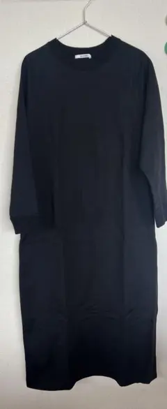 【未使用】SLOANE スーピマ裏毛ワンピース 黒 サイズ2